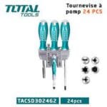 TACSD302462 طقم مفك 24 قطعه توتال