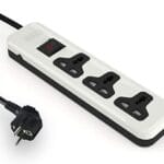 مشترك كهرباء 3 مخرج MK منافذ بمفتاح 16 امبير اي لوكILOCK 3m فيوز امان