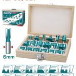 tacsr0121 طقم بنط راوتر 6مللي ROUTER BITS SET