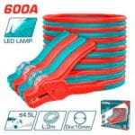 pbca16008l كابل توصيل بطارية مع ليد اضاءة 600امبير BOOSTER CABLE