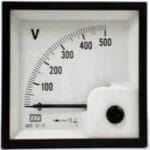 panel volt meter مؤشر فولت 500 7*7