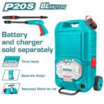 ماكينة غسيل بطارية 40 فولت مع خزان مياه بدون بطارية و شاحن TPWLI4006