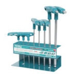 = طقم النكيه حرق تي بليه TOTAL 8 Pcs T-handle ball point hex wrench set