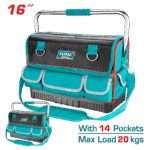 THT66L01-THT66L12 شنطه عده قماش 16 بوصه قاعده كاوتش مقفوله