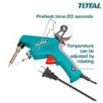 tet160732 كاويه لحام قصدير مسدس ٩٠ وات ذاتيه التغذيه