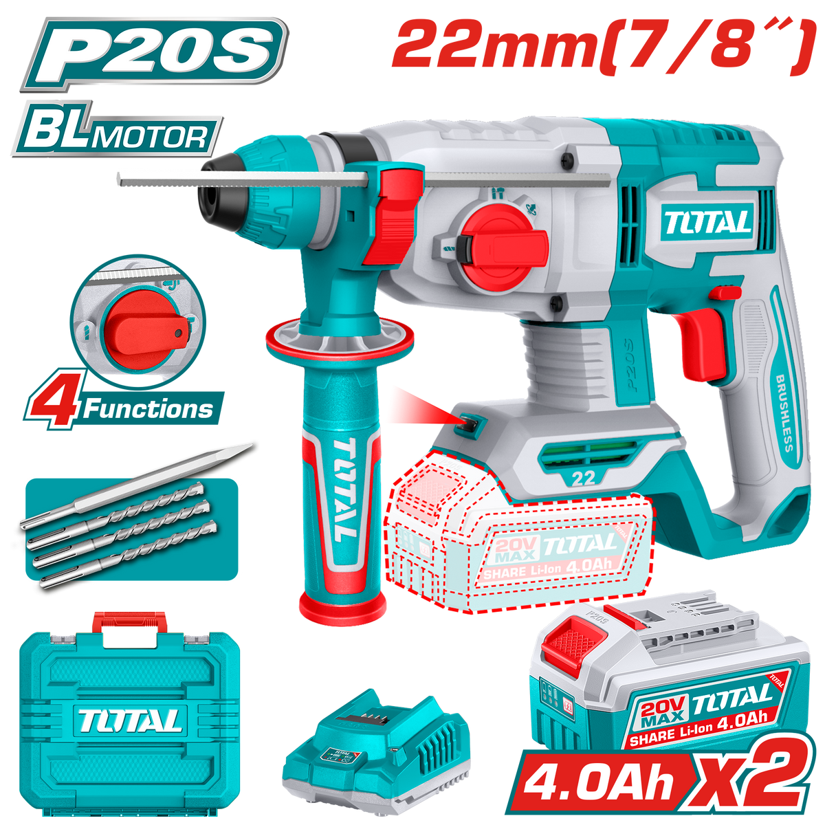 IMG_9360 هيلتي بطاريه ٢٢ مللي مع ٢ بطاريه ٤ امبير وشاحن TRHLI212282 - الصورة 1