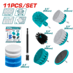 tacb1101 طقم فرش تلميع تنظيف 11 قطعه