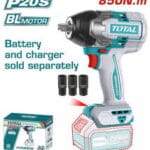 tiwli20851 دريل 850 نيوتن بدون البطاريه والشاحن impact wrench