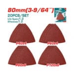 tac78080201 طقم صنفره ترددي مثلث خشانات مختلفه 20قطعه