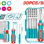 tacsd30306 طقم مفك 30 قطعه توتال