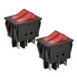Double Red Light 6 Pin SPST ON/Off 2 Way kcd6  Switch
