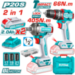 TCKLI20275 طقم كومبو TCKLI20286 شنيور 66 نيوتن مع دريل 400 نيوتن