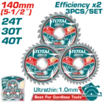 TAC236140  Ultra-thin TCT saw blade set