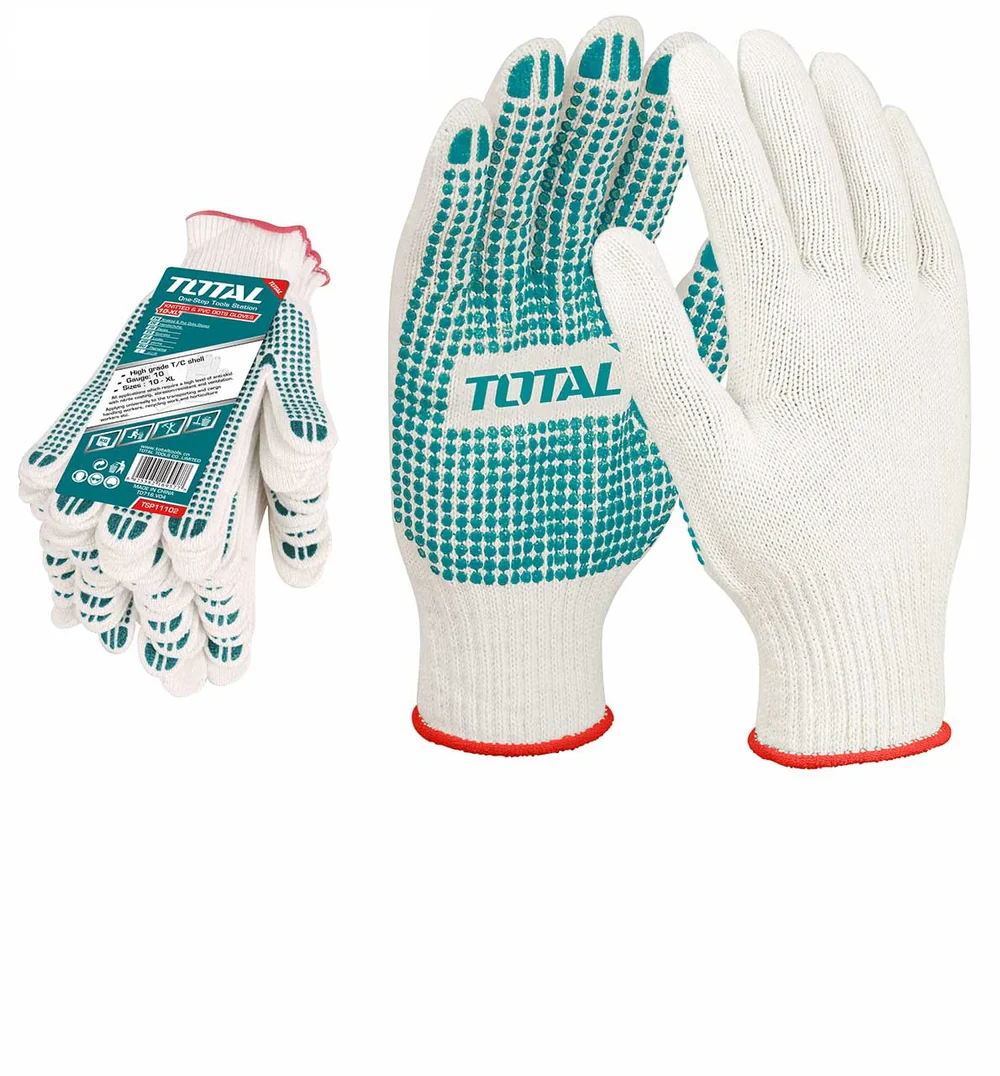 TSP11102_322dbd8a-1fe3-44f4-8373-fbd6ed842af3_1000x جوانتي محبب nitted & PVC dots gloves من بلاستيك بي في سي TSP11102 - الصورة 1