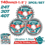 TAC236140  Ultra-thin TCT saw blade set