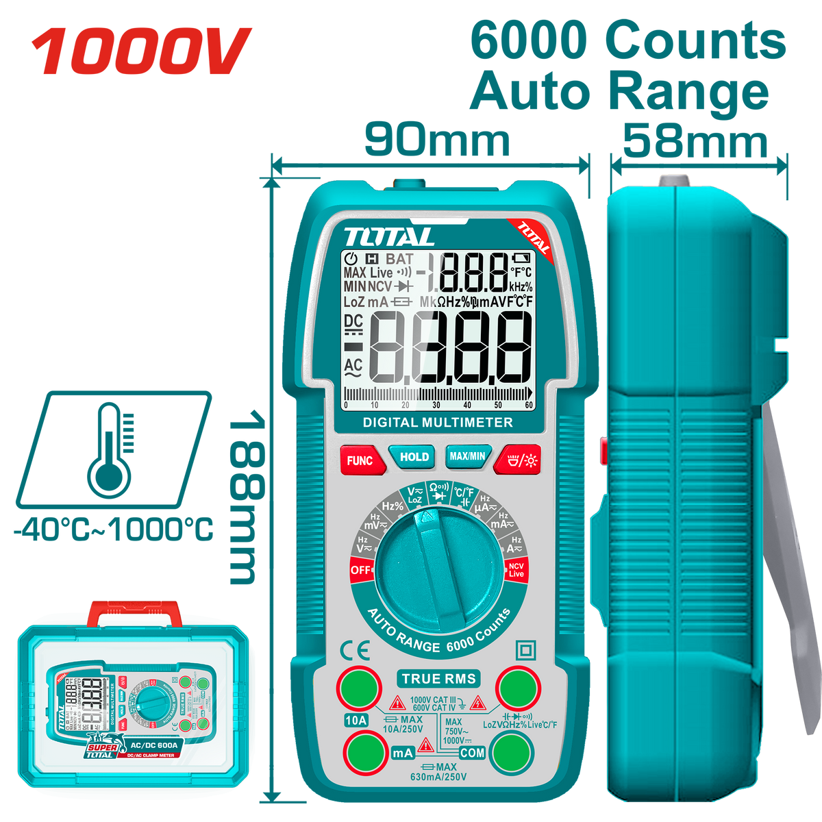 IMG_1760 أفومتير 1000 فولت أوتو رينج TMT5310004 مالتي ميتر - الصورة 1