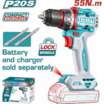 tdli205581 شنيور بطارية 20 فولت 55 نيوتن بدون بطارية و شاحن