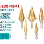 TOTAL Step drill bit set  طقم بنط هرميه  tacsd2051