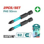 TOTAL Impact screwdriver bits ΡH2 50mm 2pcs (TACIM71PH250)