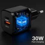 شاحن سريع ٣٠ وات باور لوك ilock type a&c charger