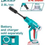 مغسله 20 فولت بدون بطاريه و شاحن 24.8 بار توتال TPWLI2036