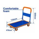 wwb1315 عربيه قابله للطي حموله 150 كجم wadfow platform trolley
