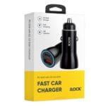 شاحن سياره سريع  60 وات type c & a  ilock