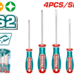 Total tools 4 Pcs screwdriver set S2 - TKSDS0426 طقم مفك 4 ق