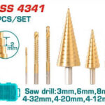tacsd2061 step drill set طفم بنط هرمي مع 2بنط