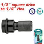 Square 1/2 " to Hex 1/4 " Adapter TAC60501 ادابتور تحويل