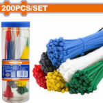 WTE85521 WADFOW Cable ties 200pcs علبه حزام ربط