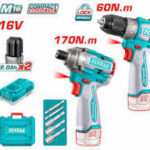 TOSLI240968 طقم كومبو 16 فولت دريل وامباكت