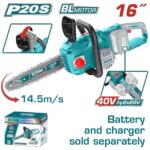tgsli40168 chain saw منشار شجر 16 بوصه بدون البطاريه والشاحن