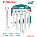 THT102266 طقم مفتاح بلدي مشرشر 8 : 17 ملي 6 قطع توتال