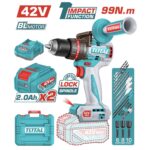 tidli429982 شنيور ٤٢ فولت ٩٩ نيوتن مع ٢ بطاريه 