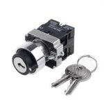 سليكتور قلاب بالمفتاح XB2-BG33 selector switch Ø 22 keylock 3 positions