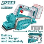 TOTAL Cordless planer (TRLI20401) فاره 20 فولت بدون البطاريه والشاحن