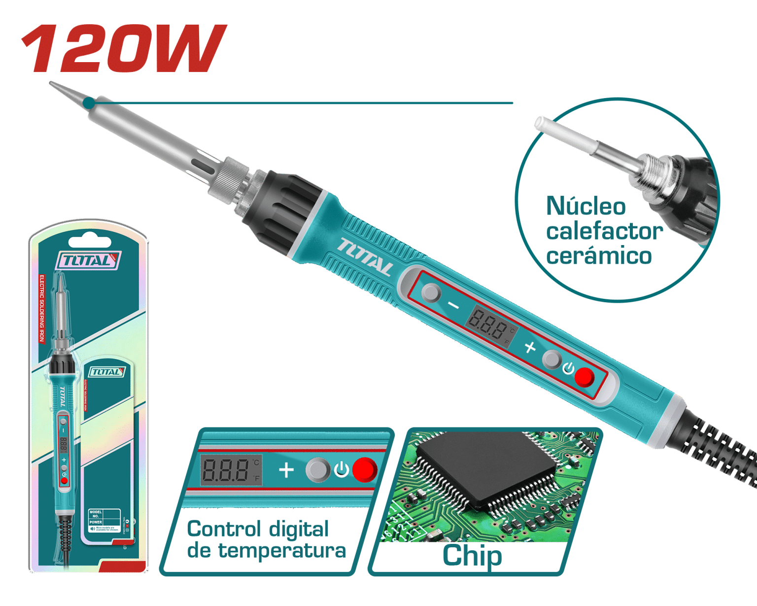 IMG_8799 كاويه قصدير 120 وات ديجيتال tet01610 soldering iron - الصورة 1