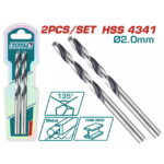 tac1200024 HSS drill bit بنطه حدادي 2 مللي 2قطعه