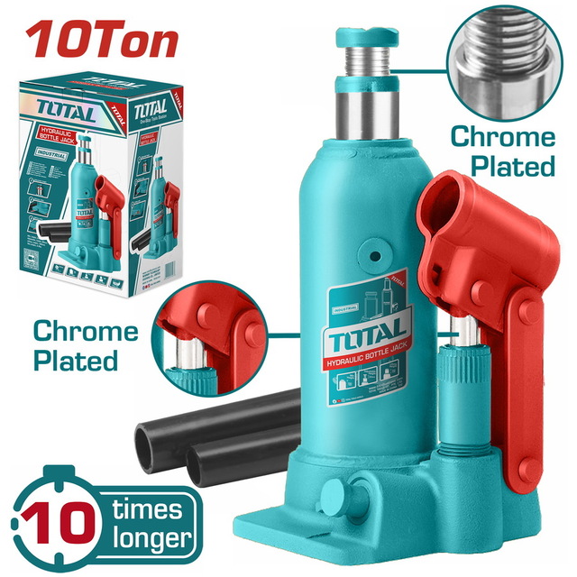THT109104 (1) كوريك باكم 10 طن Hydraulic bottle jack (ΤΗΤ109104) - الصورة 1