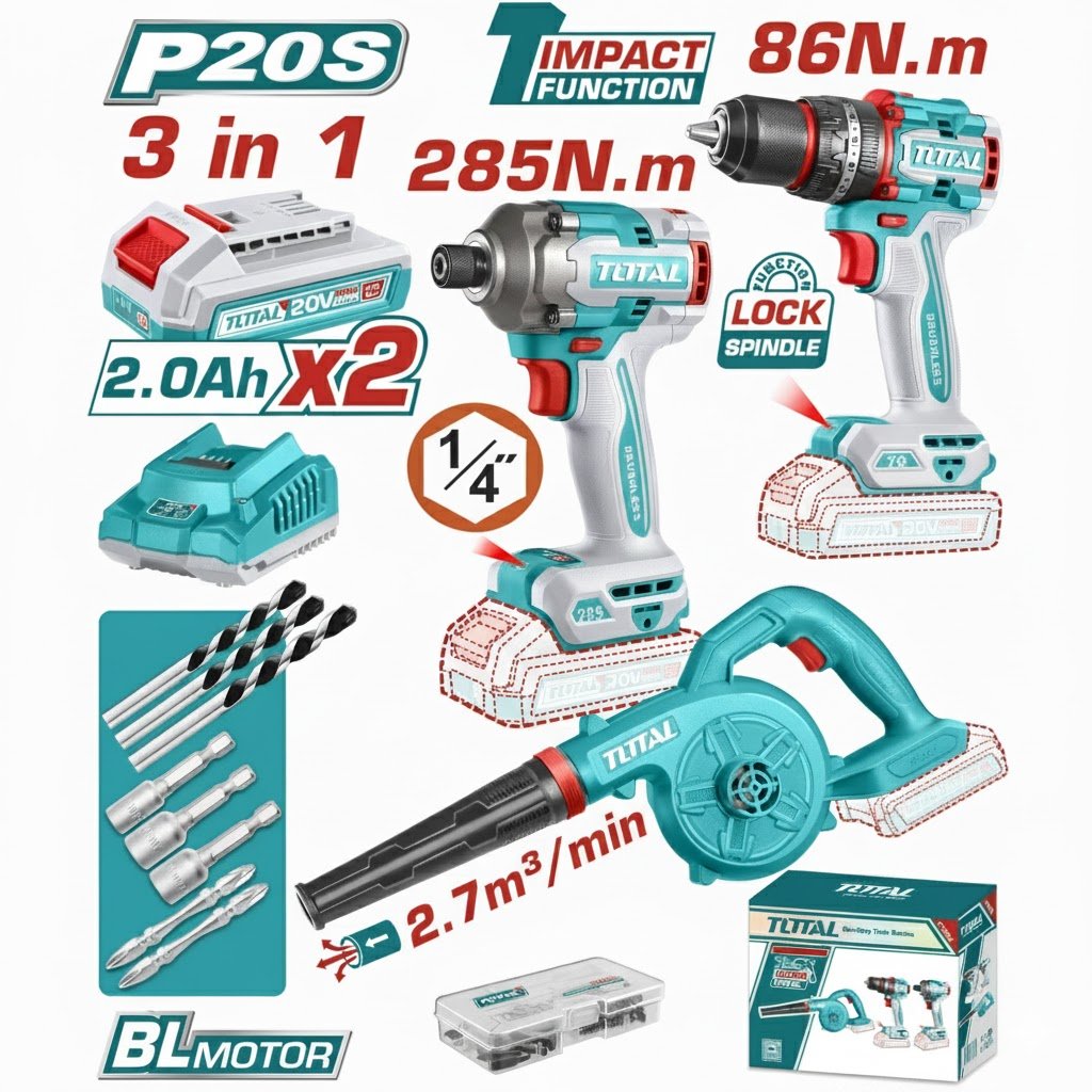 TOSLI250883 (1) tosli250883 كومبو شنيور وامباكت درايف وبلاور - الصورة 1