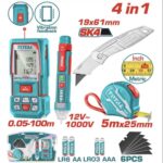 tos250701 متر ليزر ١٠٠ متر وكاشف تيار وكتر ومتر  
