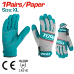 توتال تولز جوانتى قماش ميكانيكا كف ميكروفايبر مقاس (XL) موديل TSP1808-XL