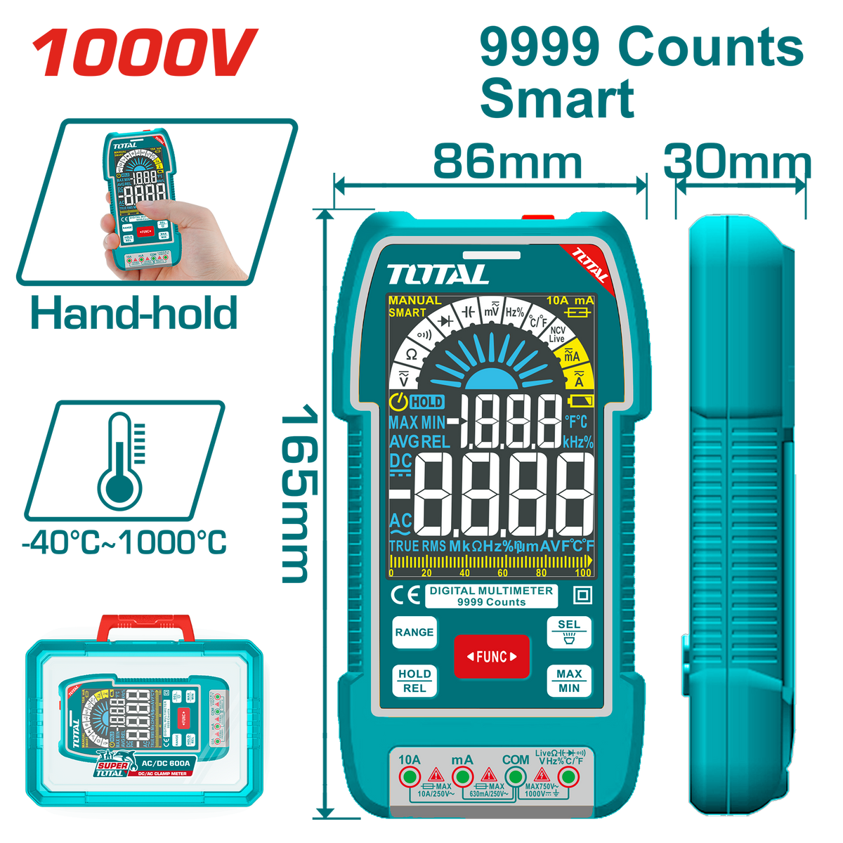 IMG_1379 مالتي ميتر افوميتر 1000 فولت DC/AC TMT5110004 - الصورة 1