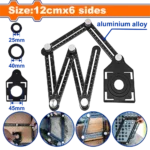 وادفو زاوية علام (مسطرة )مفصلية قابله للثنى 12 سم (4 بوصة) * 6 مسطره - WSR5601