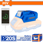 وادفو ادابتور تحويل من بطاريه 20 فولت ل باور بانك - WUCP118