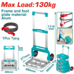 عربة يدوية قابلة للطي حمولة حتى 130 كجم – موديل THWB61201