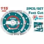 طقم الماظه 4.5 بوصه 2قطعه TOTAL DIAMOND DISCS 2PCS 115mm TAC21111532