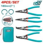 طقم بنس تيل TOTAL CIRCLIP PLIERS SET 7" THTJ214042