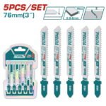 TJSBT118B طقم سلاح اركت TOTAL Jig saw blade for metal